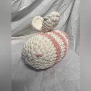 Handmade Crocheted Bumble Bee Pastel Pink